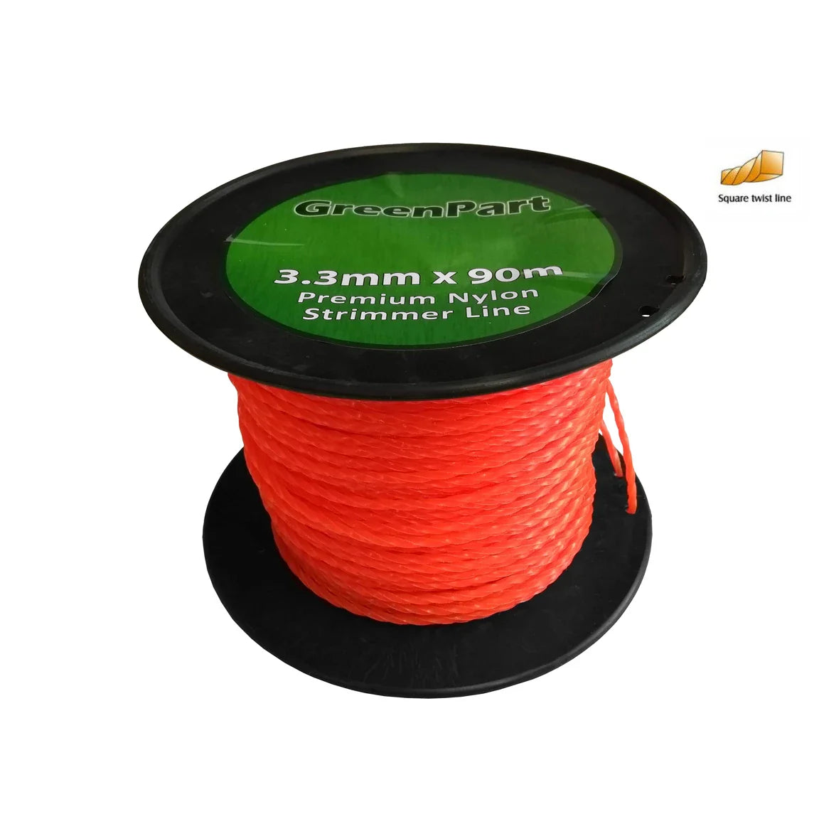 3.3mm x 90M Strimmer Line - Twisted