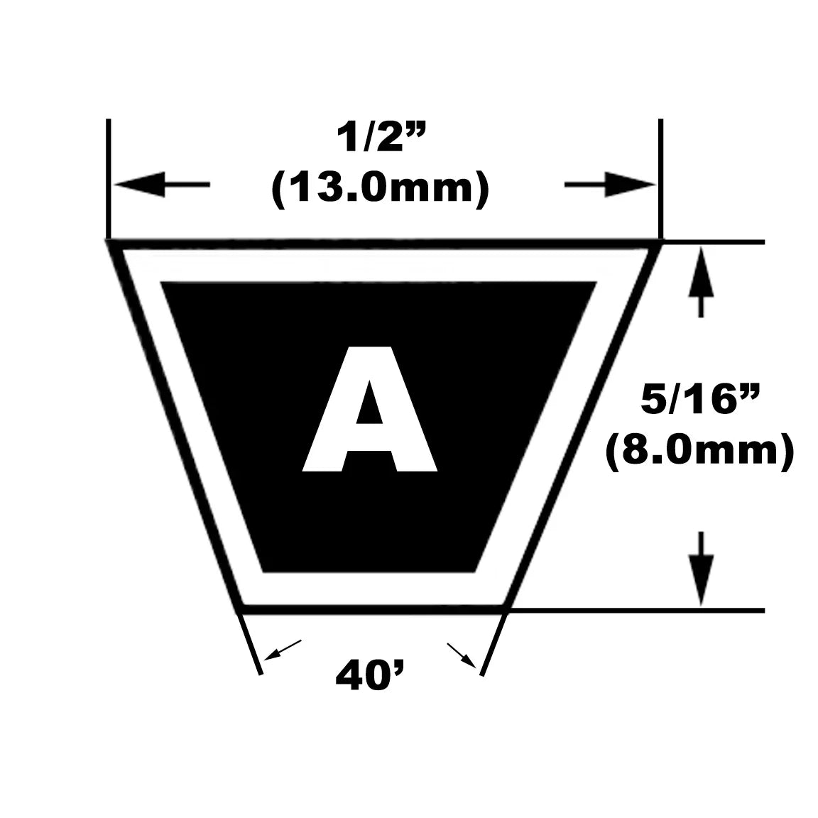 A31 Belt fits Wacker VPG260 VPA1740 Compactor Replaces 0027253