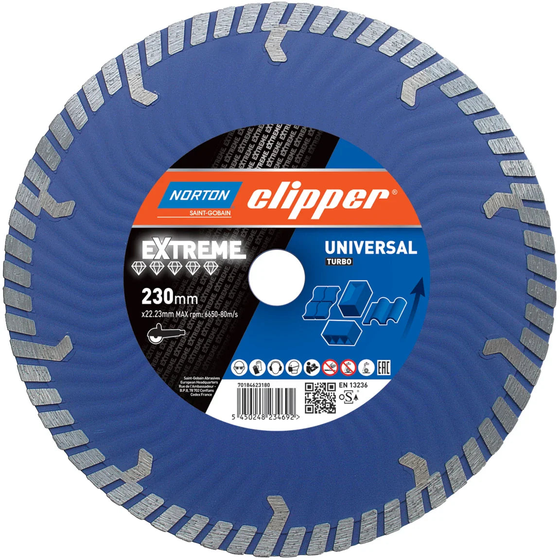 Clipper Extreme Universal Turbo 300mm General Building Materials (25.4mm Bore)