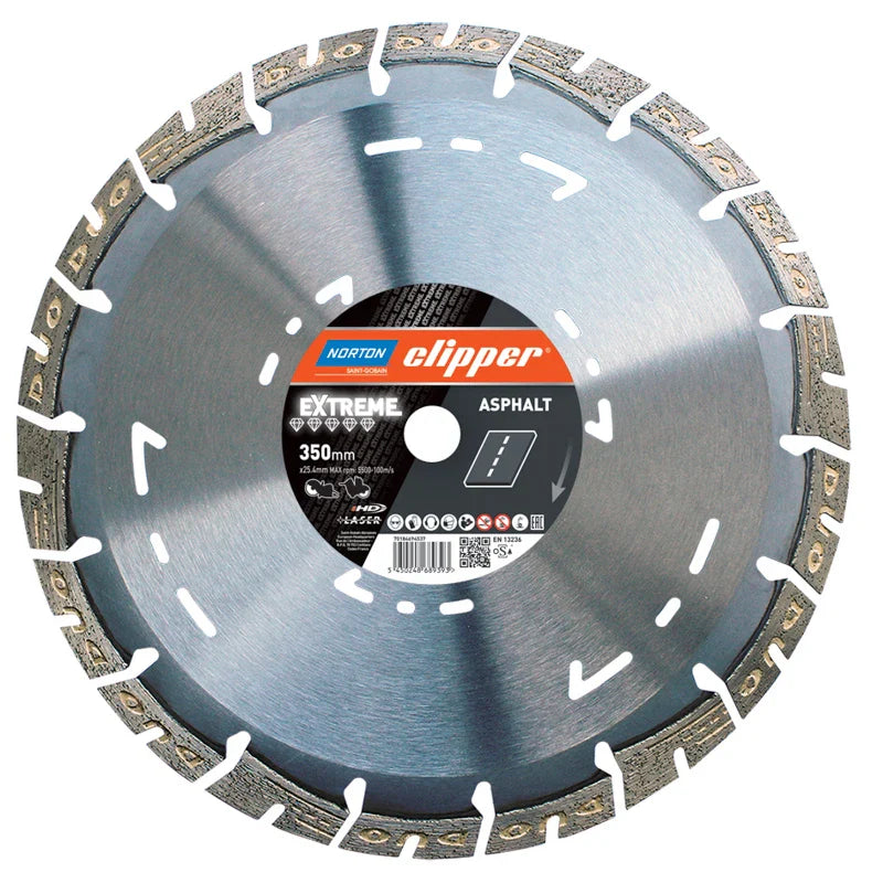 Clipper Extreme Asphalt 350mm Asphalt & Abrasive Materials (25.4mm Bore)