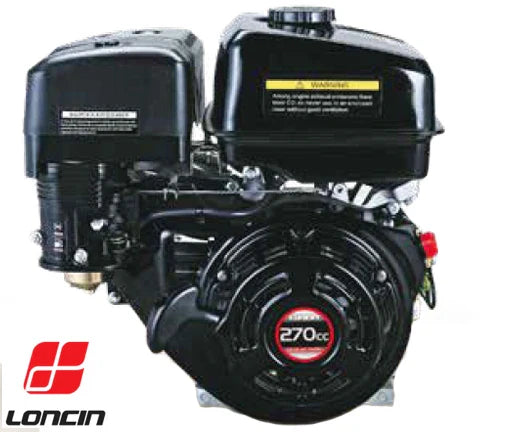 Loncin G270 Engine, 8.0HP - 9.0HP, 1" (25.4mm) Parallel Shaft, Recoil Start