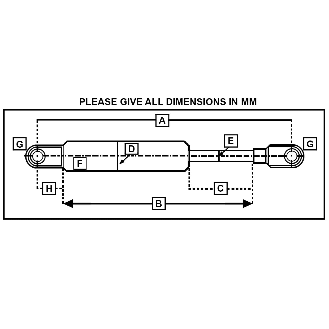 Gas Strut - GS2012+EF06+EF06