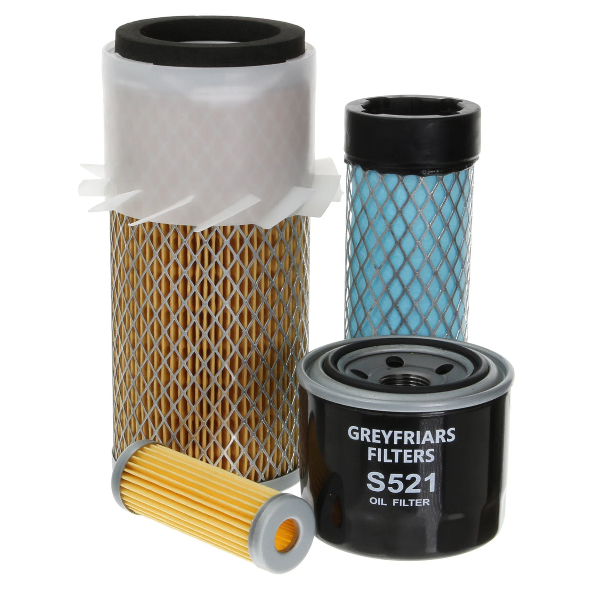 Filter Service Kit for Kubota B 1700 E Tractor | Engine: Kubota D905-D10