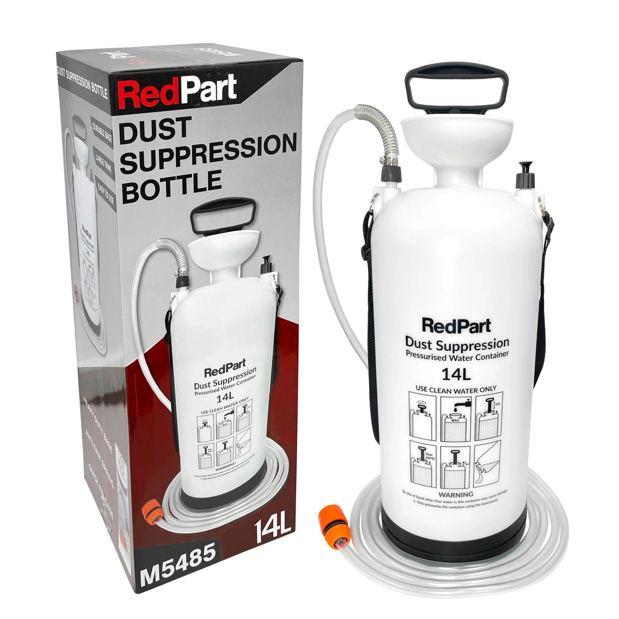 Dust Suppression Water Bottle Assembly with Base - 14L