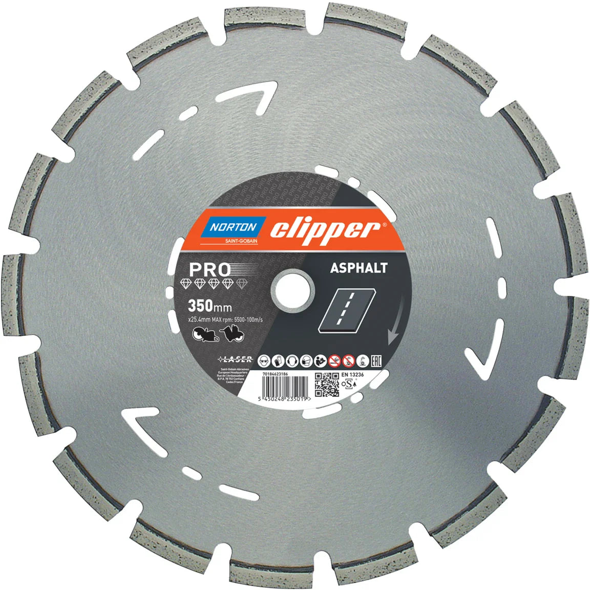 Clipper Pro Asphalt 300mm Asphalt & Abrasive Materials (25.4mm Bore)