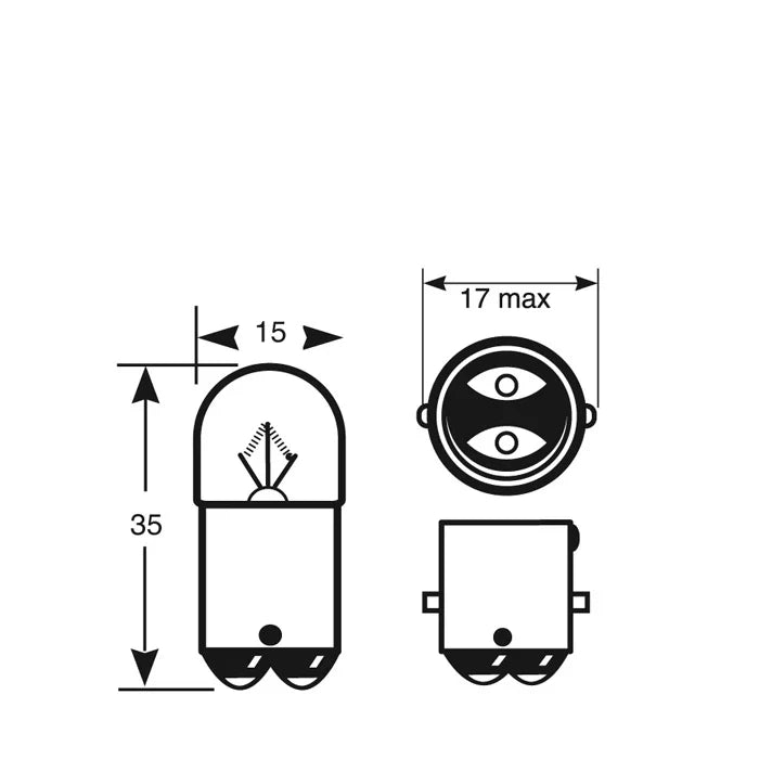 24V 5W BA15S Bulb