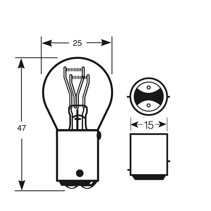 24V 24/6W BAY15D OSP Bulb