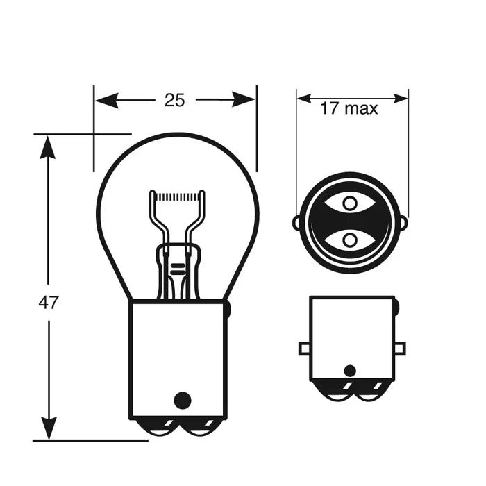 24V 21W BA15D SBC Bulb