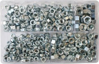 Steel Nuts 1/4"-7/16" UNC BZP (Qty 525)