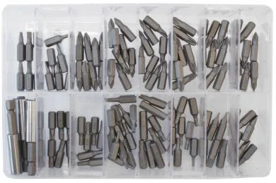 Screwdriver Bits 25mm (PZ, Slot, PH, Star, Holders) (Qty 120)