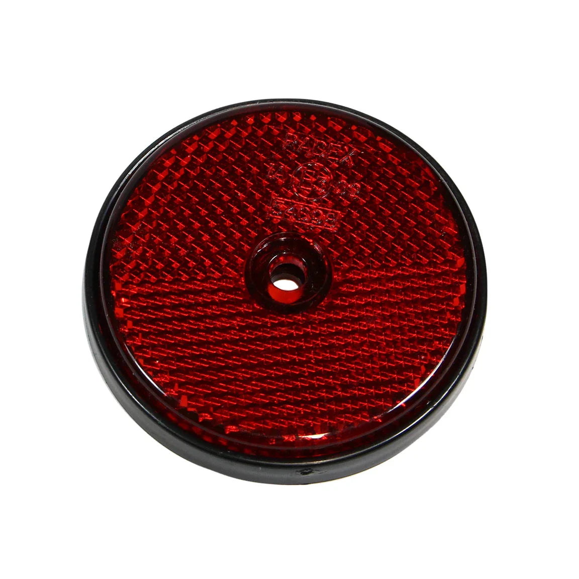 Red Round Reflector 60mm O/D with 5mm Hole