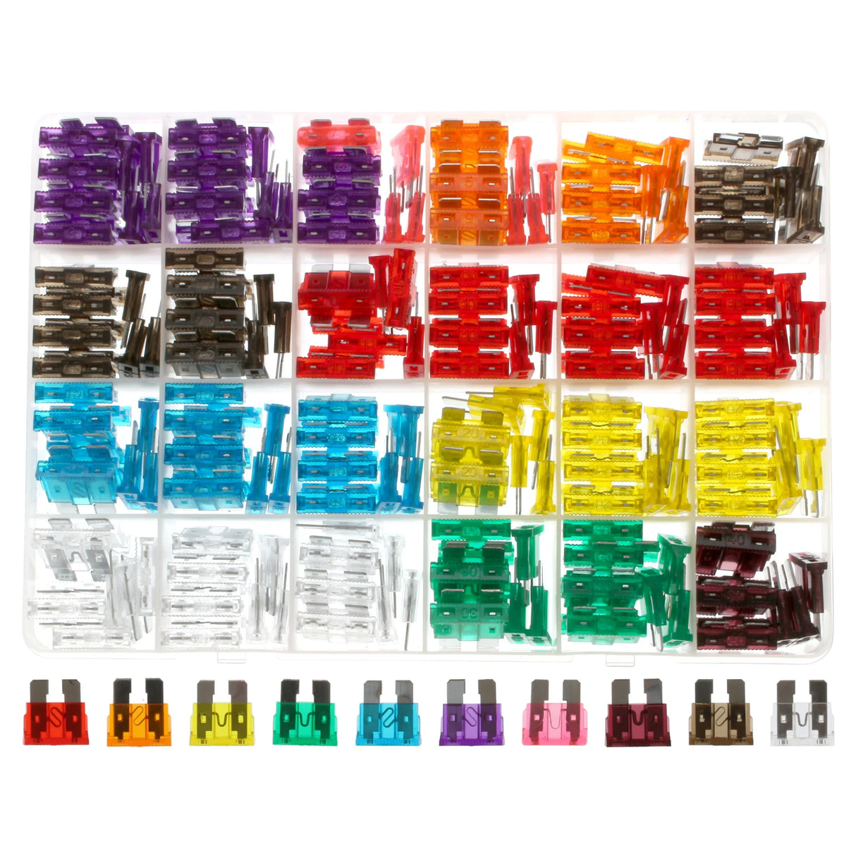 Assorted Standard Blade Fuses Qty 250