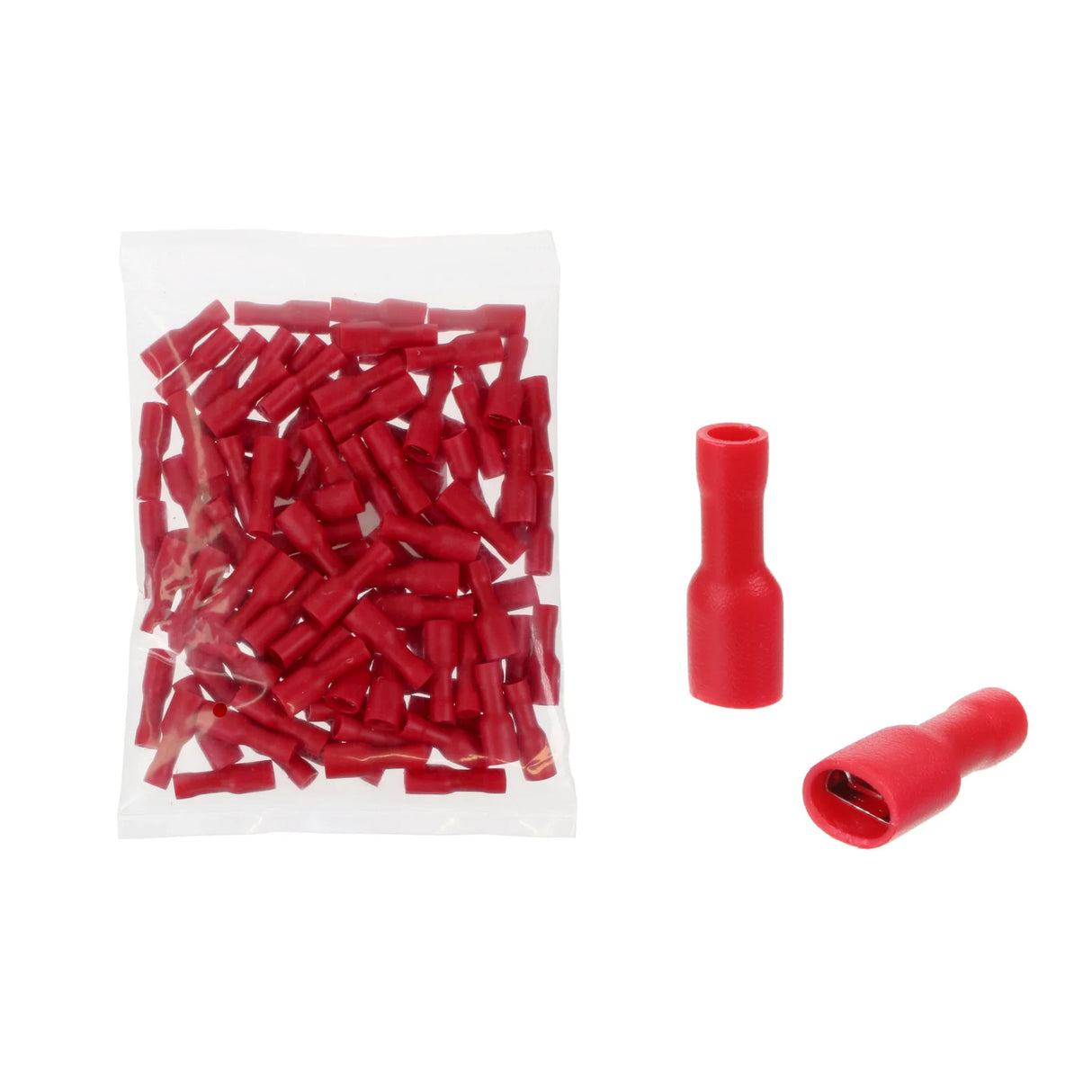 Red Female Spade Insulated Terminals