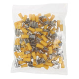 Yellow Piggyback Terminal 6.3mm Qty 100