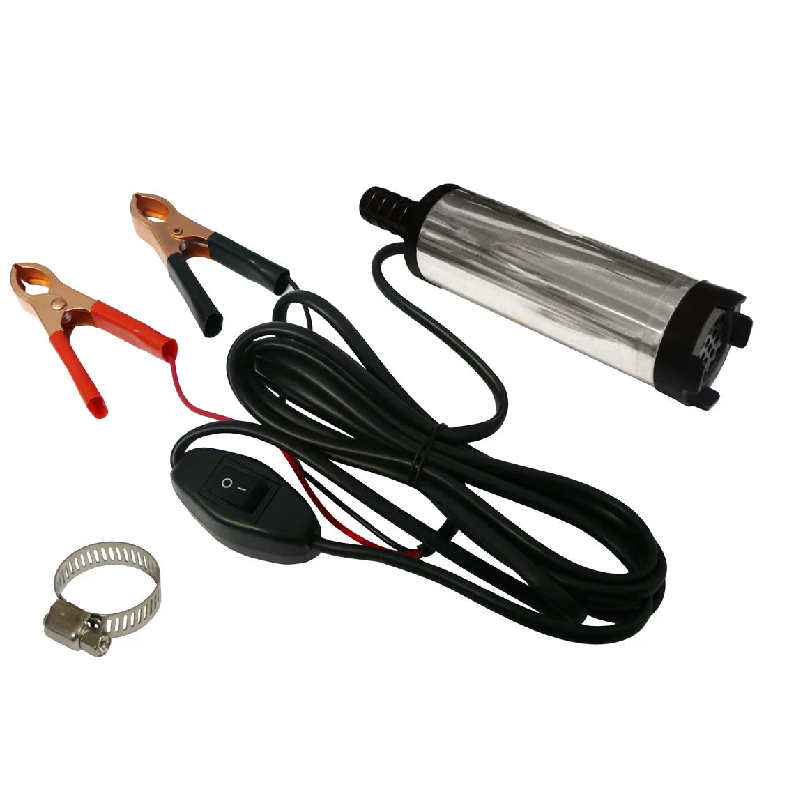 12V Submersible Pump 16mm outlet 1.5A 12L/min (Diameter: 38mm Length: 155mm) - ' WHALE ' EQUIVALENT (Max Hose 3m)